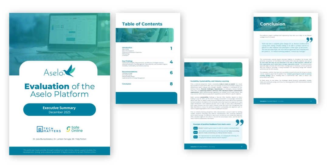 Aselo - Evaluation Report